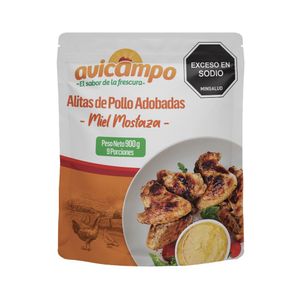 Alitas de pollo Avicampo adobadas miel mostaza x900g