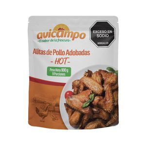 Alitas de pollo Avicampo adobadas hot x900g