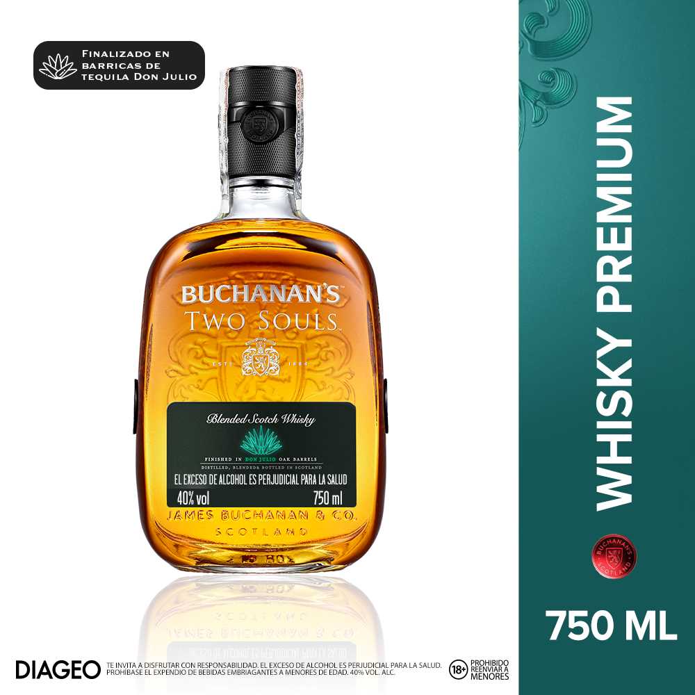 Whisky escocés Buchanan's Two Souls x750ml Tiendas Jumbo