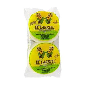 Arepas de maíz El Carriel pincho x10und x300g