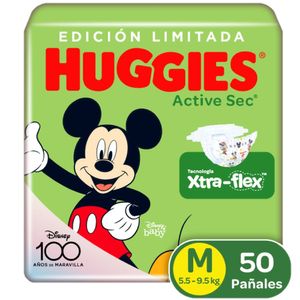 Pañales Huggies Active Sec 2/M Disney x50und