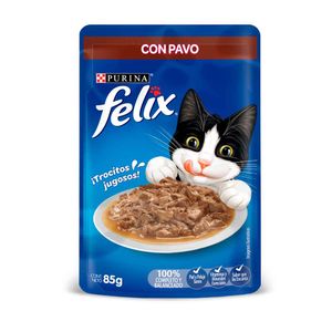 Alimento húmedo para gatos Felix pavo en salsa x85g