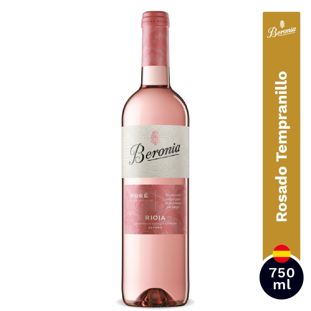 Vino Beronia Rioja Rose Botella X750ml - Tiendas Jumbo