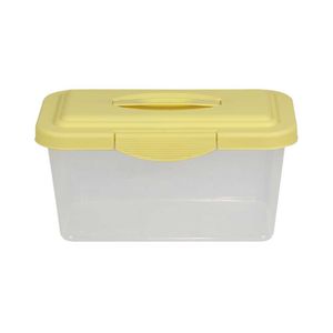 Caja Organizadora 6L Transparente Tapa Color Oliva Krea