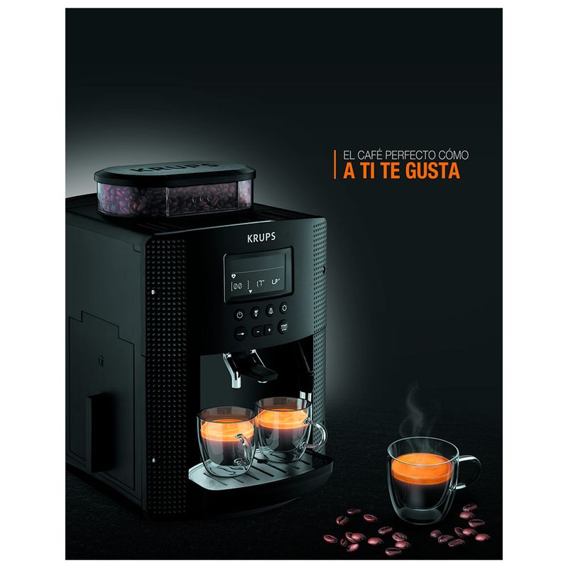 KRUPS EA815050 Espresseria Automática, Capacidad 1.8 L, 120 V, Color Negro  : : Hogar y Cocina
