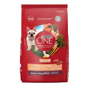 Alimento para perro Purina One adultos minis y pequeños pollo y salmón x3.5kg