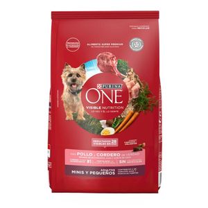 Alimento para perro Purina One adultos minis y pequeños pollo y cordero x3.5kg