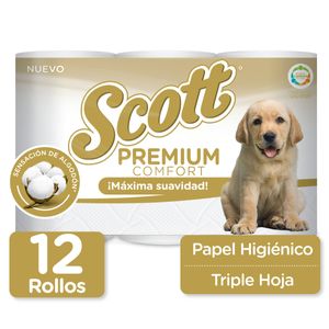Papel higiénico Scott premium triple hoja x 12und x 24.8m c/u