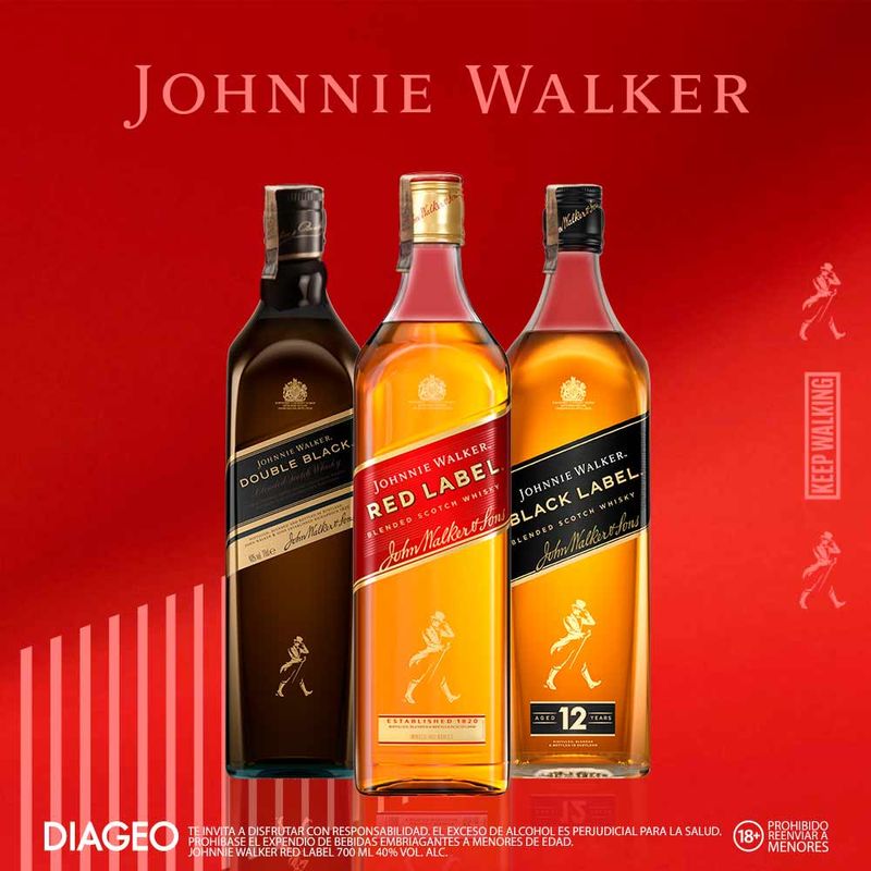 Whisky Johnnie Walker Red Label escocés x700ml - Tiendas Jumbo