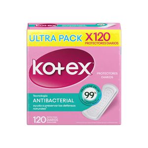 Protector Kotex diarios antibacterial x120und