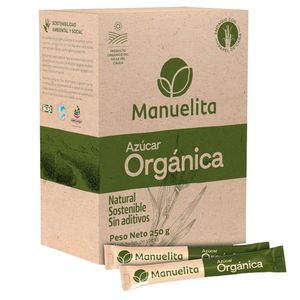 Azúcar Manuelita orgánica Tubopack x5und x50g c-u