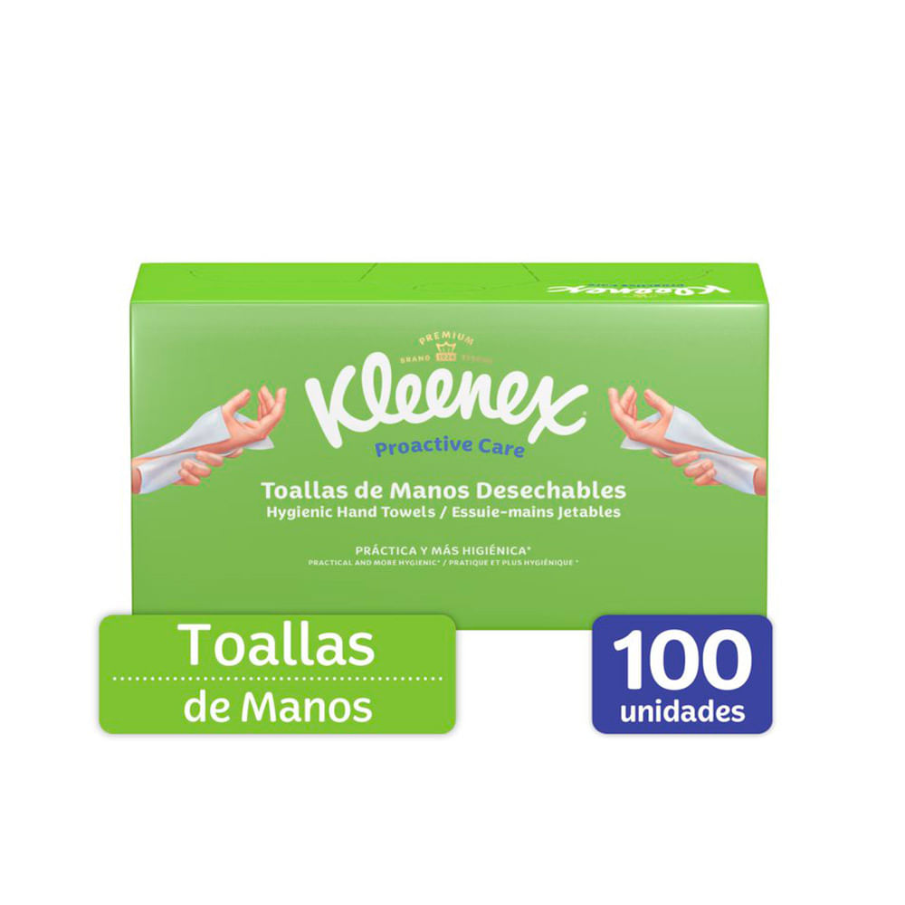 Toallas De Manos Desechables Kleenex X100 | Tiendas Jumbo