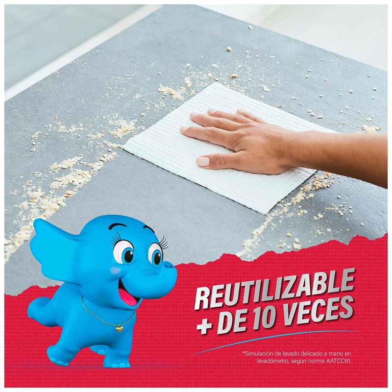 Un rollo de papel de cocina reutilizable?