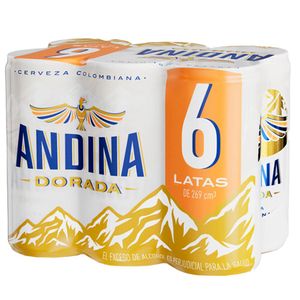 Cerveza Andina Lata x6und x269ml c/u