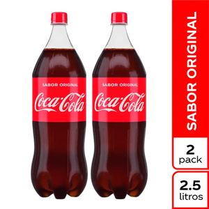 Gaseosa Coca Cola sabor original x2.5L x 2und c-u
