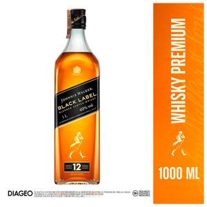 Whisky Johnnie Walker Black Label escocés x1000ml