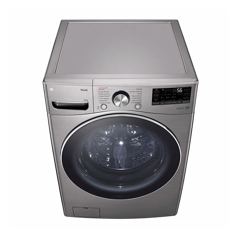 Lavadora LG Carga Frontal WM22VV2S6BR 22 kg Silver - Tiendas Metro