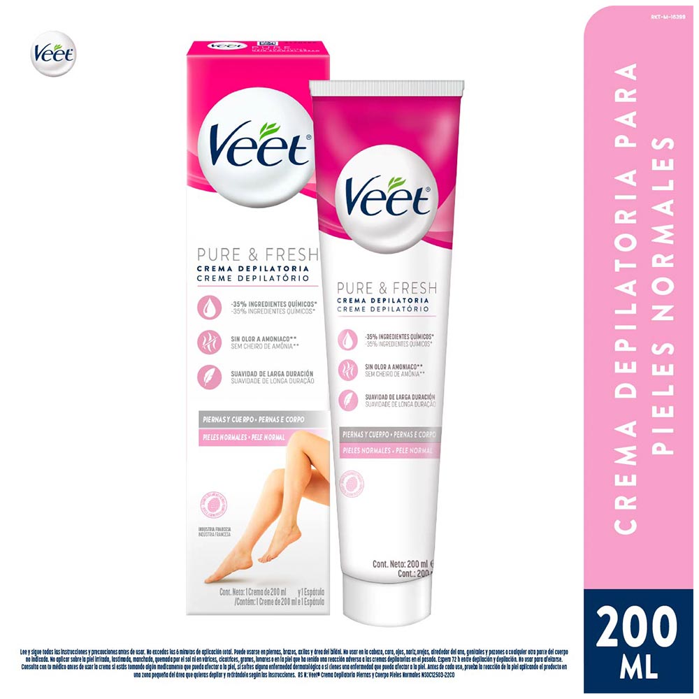 Crema Depilatoria Veet Para Pieles Normales X200ml Tiendas Metro 0924