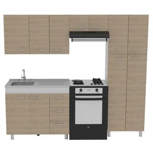 Cocina Ferreti Meson Izquierdo Blanco Rovere