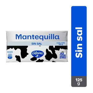 Mantequilla Alpina sin sal x125g