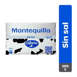 Mantequilla Alpina sin sal x500g