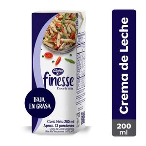 Crema De Leche Semientera Finesse x 200ml