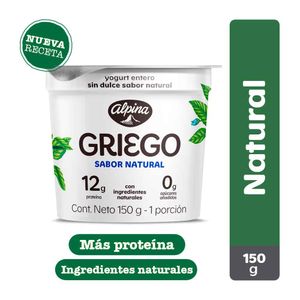 Yogurt griego Alpina natural x150g