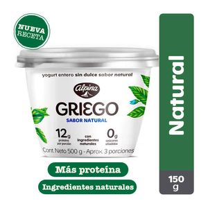 Yogurt griego Alpina natural x500g