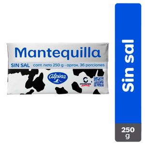 Mantequilla Alpina sin sal x250g