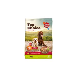 Alimento para perros The Top Choice multietapa x700g