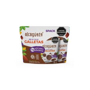 Galletas Alcaguete nibs cacao 0% azúcar x 5und x30g c/u