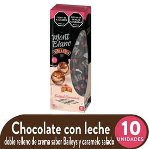 Chocolate Mont Blanc baileys caramelo salado x10und x135g