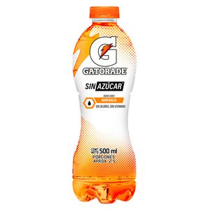 Bebida isotónica Gatorade naranja sin azúcar x500ml