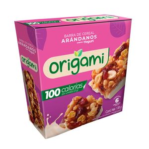 Barra Origami cereal arandanos x6undx23g c/u