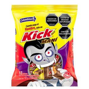 Chocolate Kick barra caramelo mani x12und x162g