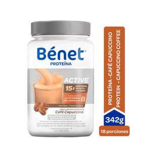 Alimento Benet active polvo sabor capuccino x342g