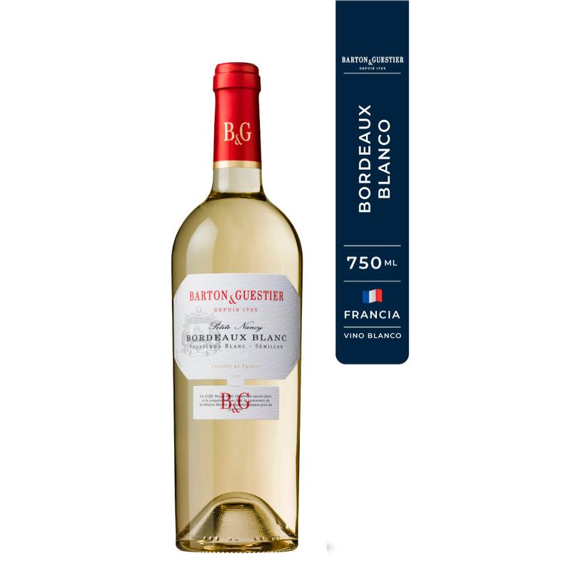 Vino Blanco Barton & Guestier Bordeaux Blanc X750 Ml - Tiendas Jumbo