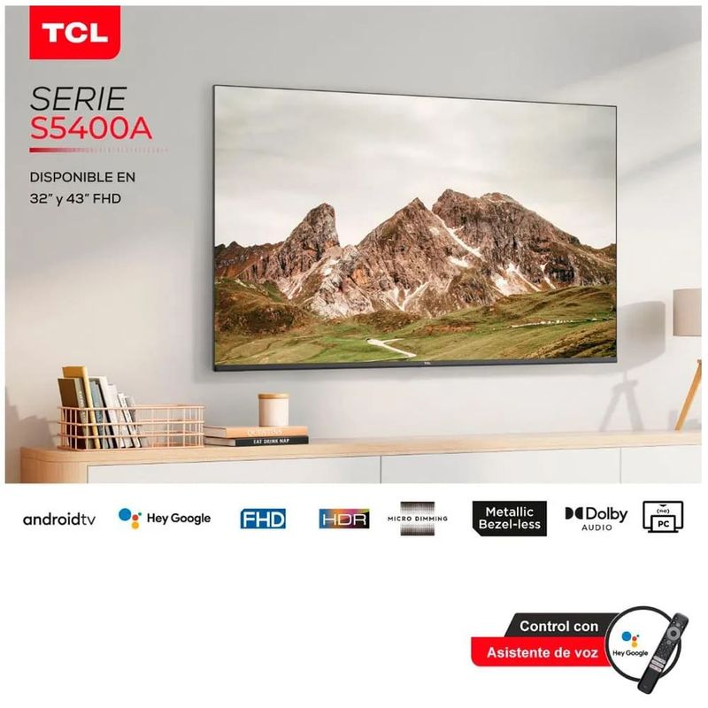 Televisor TCL 43 LED FHD Smart TV 43S5400A - Tiendas Metro