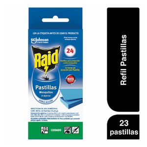 Repelente en pastillas para insectos voladores  y rastreros 24 repuestos x38g