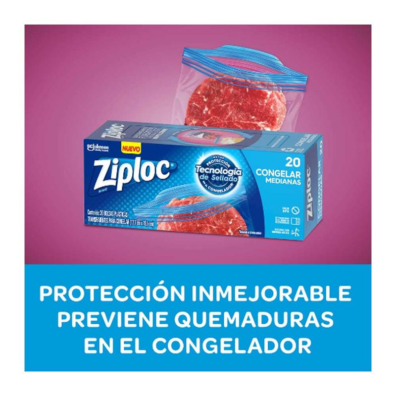 Bolsas Zip Congelación Medianas