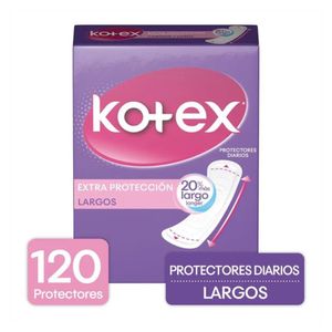 Protectores diarios Kotex largos x120und