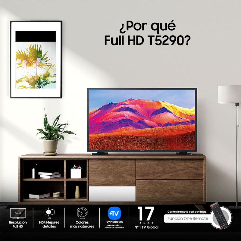 Televisor Samsung 40 Pulgadas UN40T5290AKXZL FHD LED Smart TV 