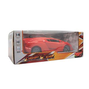 Carro R/C Super Drift Car Bateria Recargable Escala 1:16 Luz Led Rojo Toy Logic