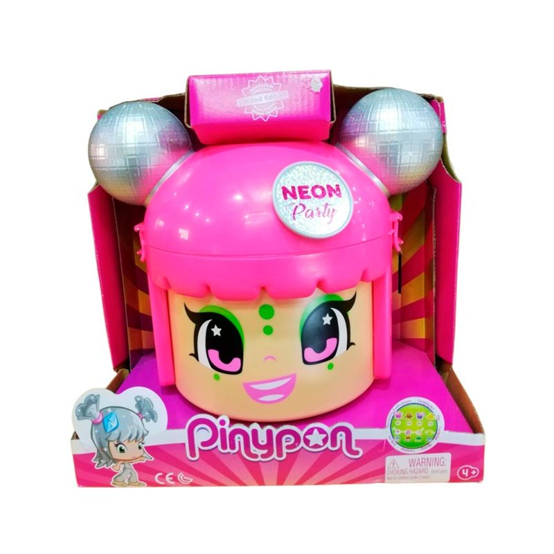 Playset Pinypon Neon Party Big Head Container Tiendas Jumbo