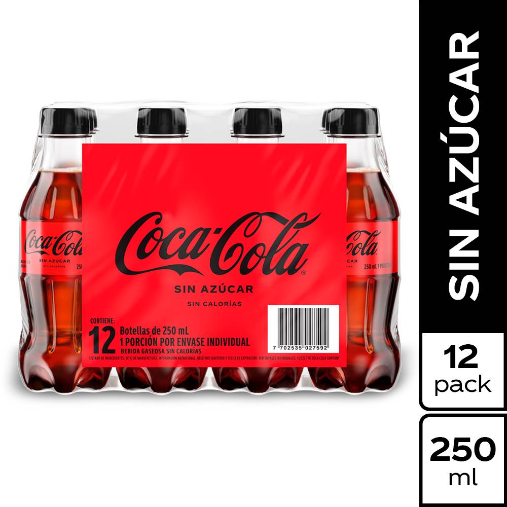 Gaseosa COCA COLA mini 6 unds x250 ml c/u