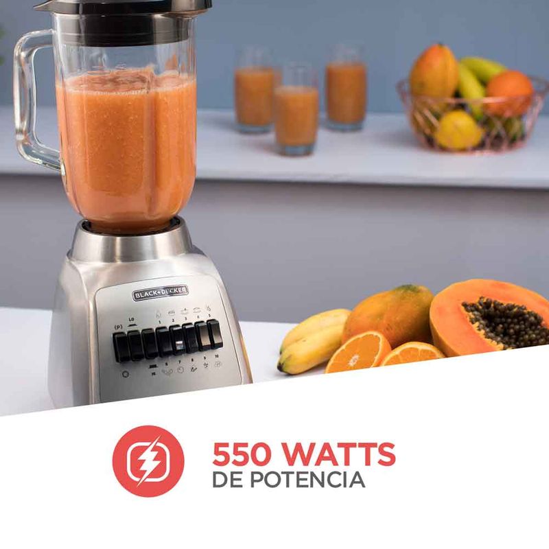 Licuadora Black Decker BLBD210GSS 1.25L 10 velocidades Tiendas