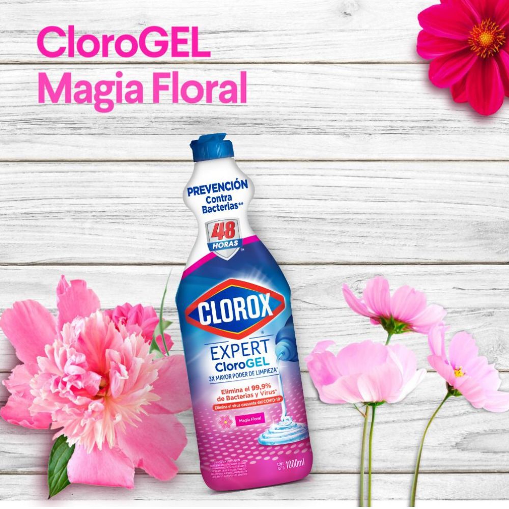 Blanqueador En Gel Clorox Floral X1000ml - Tiendas Metro