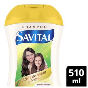 Shampoo Savital aceite de argán y sábila x510ml