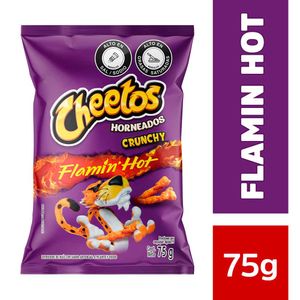 Pasabocas cheetos crunchy flamin hot x75g