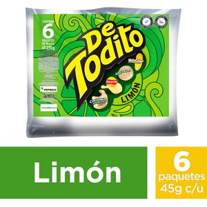 Pasabocas de Todito 4 limón x 6 und x 45 g c-u